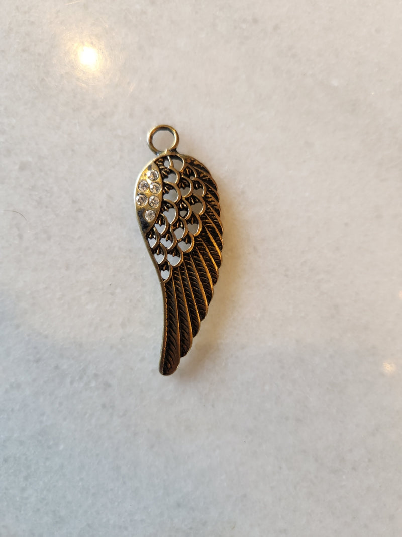 Angel Dog Charm