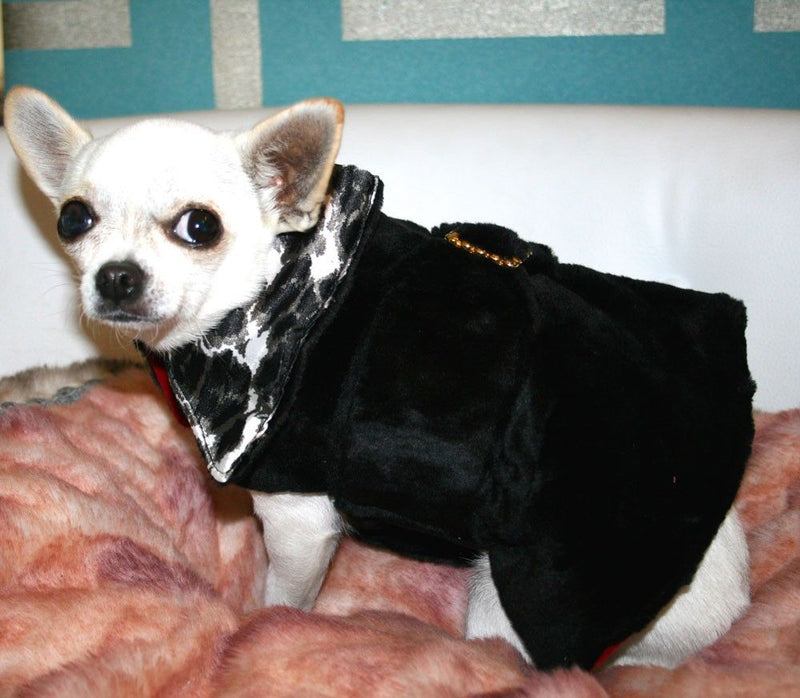 Black Velvet Dog Coat - BARCELONADOGS