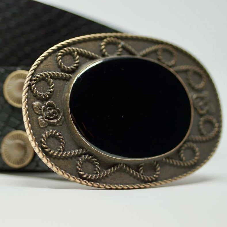 Indochine Belt in Black Snake - BARCELONADOGS