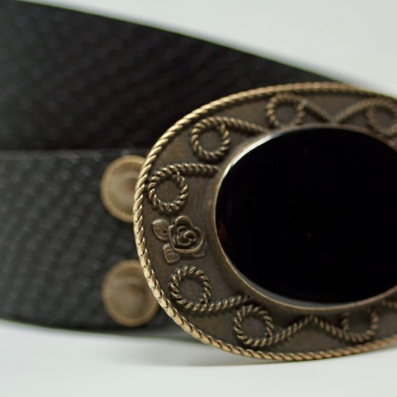 Indochine Belt in Black Snake - BARCELONADOGS