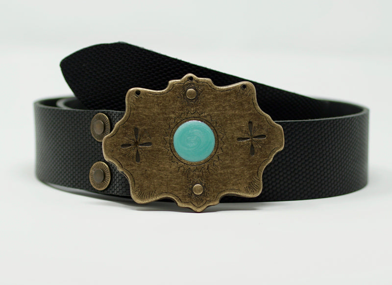 Shania Belt Turquoise Enamel - BARCELONADOGS