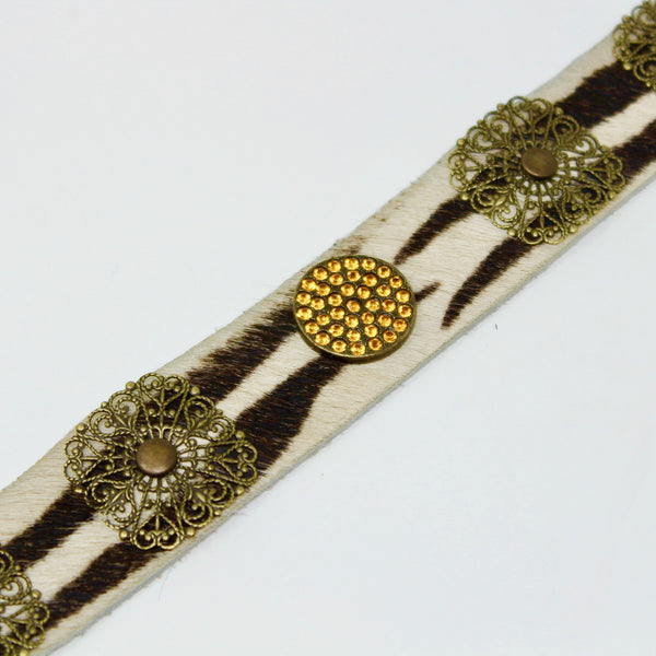 Zebra Filigree Dog Collar - BARCELONADOGS