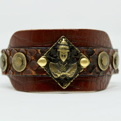 Buddha Cognac Brown Snake Bracelet - BARCELONADOGS