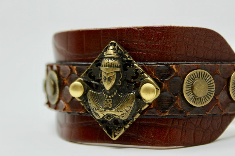 Buddha Cognac Brown Snake Bracelet - BARCELONADOGS
