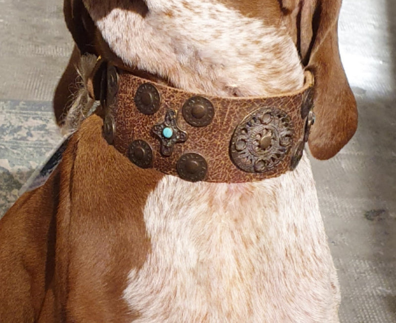 vintage broken brown L wide 