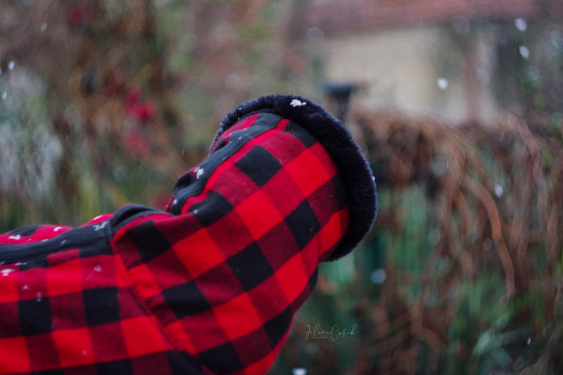 Red Black Buffalo Plaid Sighthound Coat - BARCELONADOGS