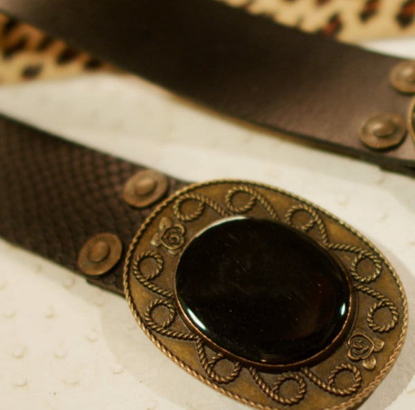 Indochine Belt in Black